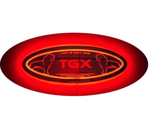 Дзеркало MAN TGX LED, логотип на задній стінці, над ліжком M03-RED