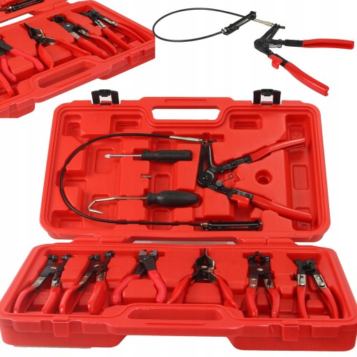 MAR-POL НАБОР ЩИПЦОВ ДЛЯ ЗАЖИМОВ И КРЫШЕК ЛЕНТЫ 9 шт. M49545