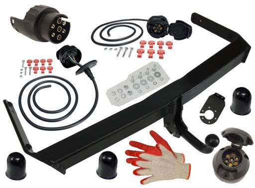 ФИРМЕННЫЙ БУКСИРОВОЧНЫЙ КРЮК+7PIN/13P VW PASSAT B6+KOMBI+СЕДАН 2005+4MOTION+4x4