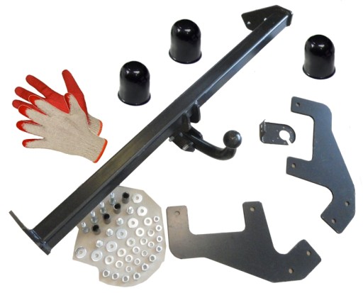 ФИРМЕННЫЙ БУКСИРОВОЧНЫЙ КРЮК +ЧЕХЛЫ БЕЗ ОБРЕЗКИ БАМПЕРА DACIA SANDERO 1I 2008+