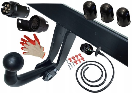 ФІРМОВИЙ БУКСИРУВАЛЬНИЙ ГАК + ПРОВОД + ПЕРЕХОДНИК 7PIN/13P для BMW X3 E83 + LCI 2004-2010