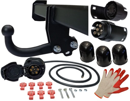 ФІРМОВИЙ БУКСИРУВАЛЬНИЙ ГАК + ПРОВОД + ПЕРЕХОДНИК 7PIN/13P для BMW X3 E83 + LCI 2004-2010