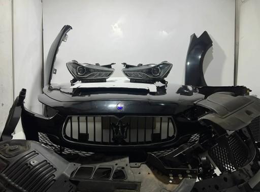 FPW2475 - MASERATI GHIBLI 3.0D БАМПЕР ПЕРЕДНІ ЛІХТАРИ РЕМЕНЬ КРИЛА ПЕРЕДНИЙ БОРТ ЧОРНИЙ