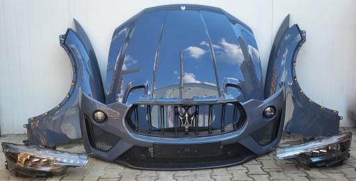 BLUE GRAFITE - MASERATI LEVANTE TROFEO CARBON ПЕРЕДНИЙ КАПОТ БАМПЕР КРИЛО ЛАМПИ PAS 075/B