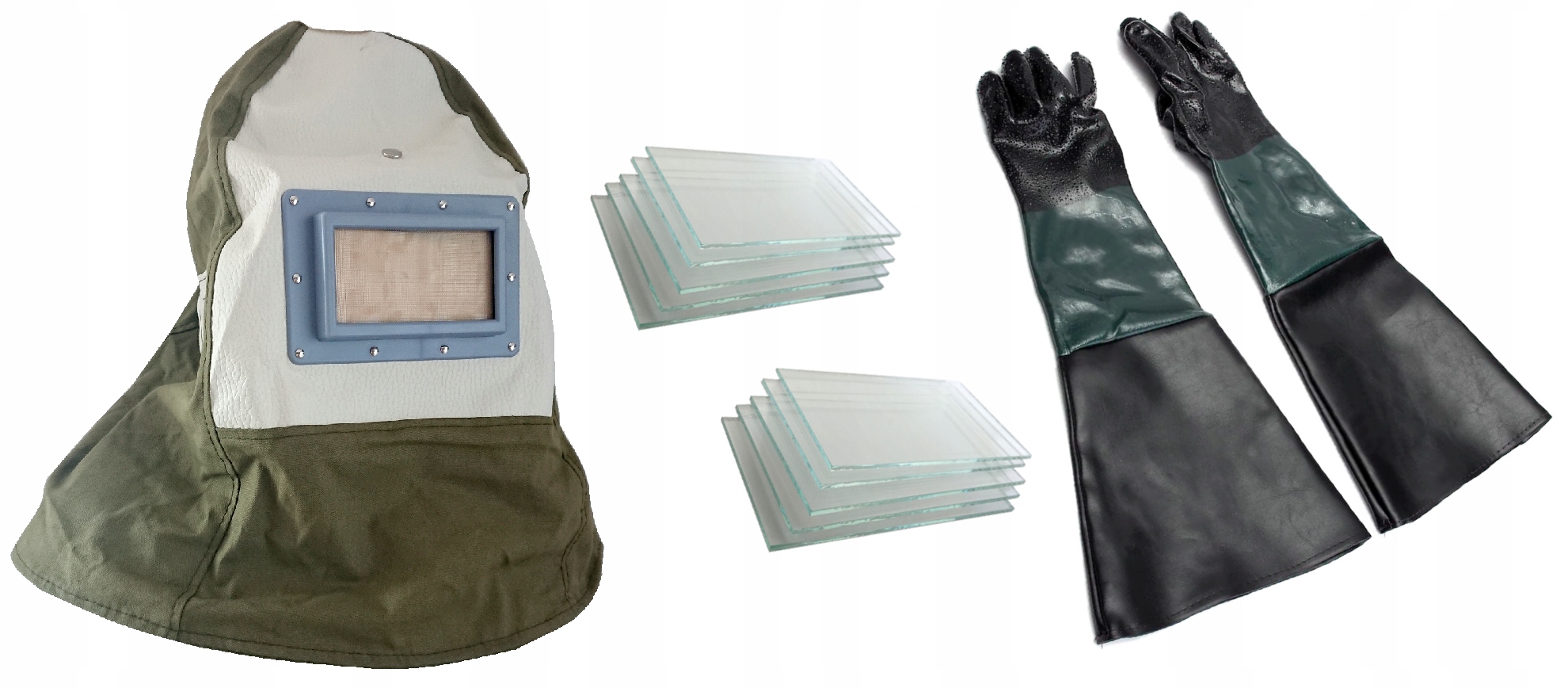 ПЕСКОСТРУЙНАЯ МАСКА 10 СТЕКОЛ ПЕРЧАТКИ ПЕСКОСТРУЙНАЯ МАШИНА