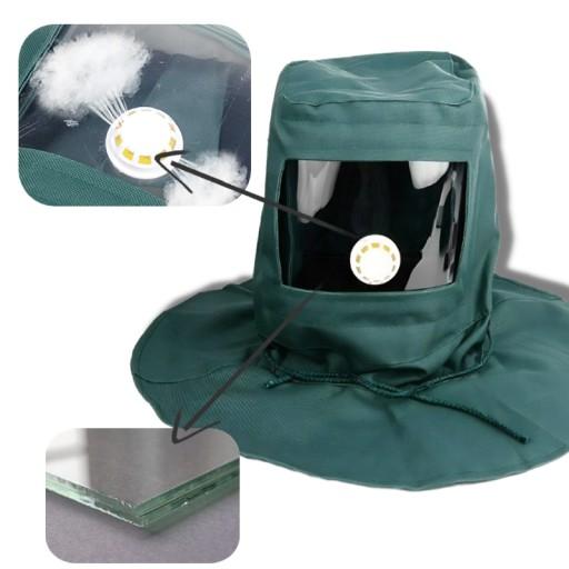 МАСКА ПІСКОСТРУЙНА З ЗАХИСНИМ ШОЛОМОМ