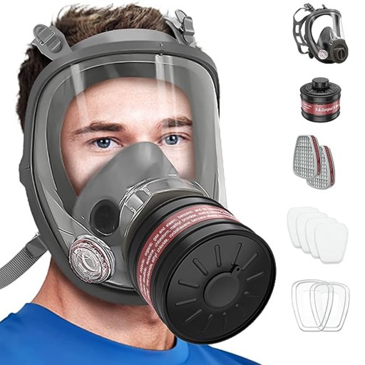 МАСКА ДЛЯ ОБЛИЧЧЯ ПОВНИЙ ЗАХИСТ ВІД ПИЛУ