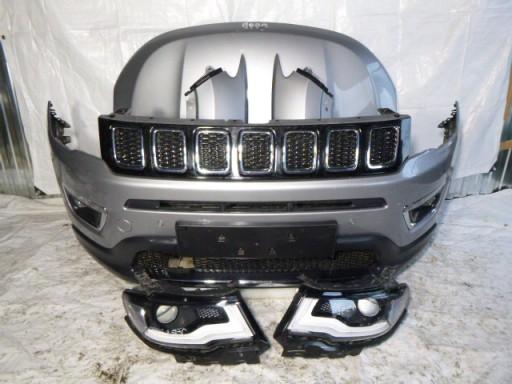 КАПОТ, БАМПЕР, СВЕТОДИОДНЫЕ ПЕРЕДНИЕ ФОНАРИ, JEEP COMPASS II