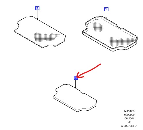Килимок в багажник FORD FOCUS Mk2 COMBI 2004-2007 р.в