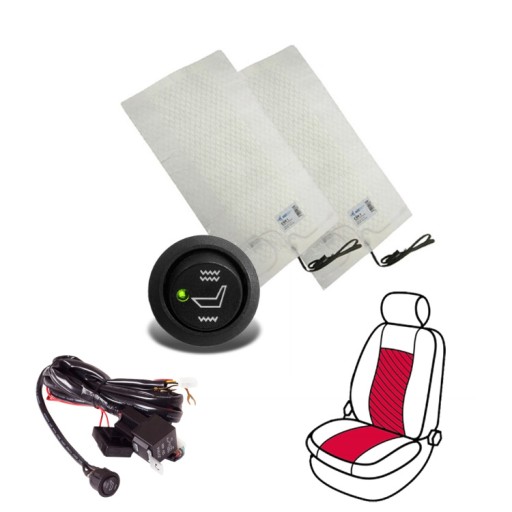 УГЛЕРОДНЫЙ НАГРЕВАТЕЛЬНЫЙ КОВРИК ДЛЯ ОБИВКИ СИДЕНИЙ 12В 36-46°C