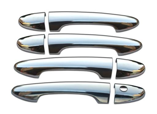 MAZDA 2 2007-накладки на дверні ручки хром сталь Тюнінг