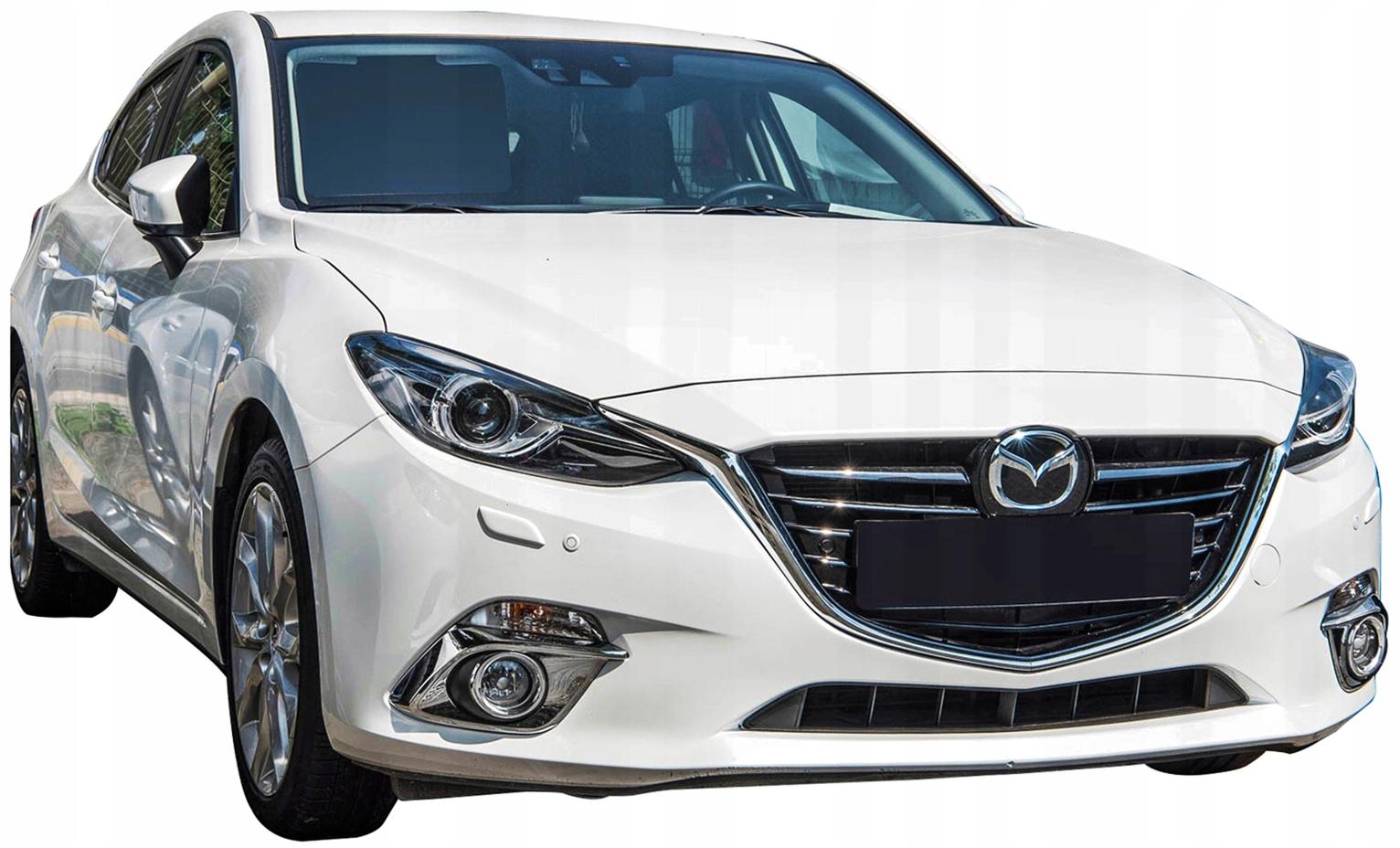 MAZDA 6 2012-2016 ДЕКОРАТИВНЫЕ ГАЛОГЕННЫЕ НАКЛАДКИ СПЕРЕДИ