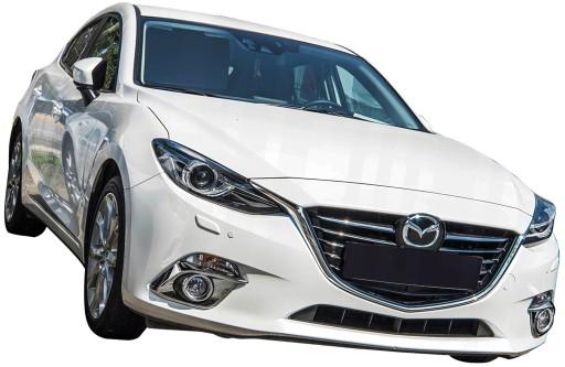 MAZDA 6 2012-2016 ДЕКОРАТИВНЫЕ ГАЛОГЕННЫЕ НАКЛАДКИ СПЕРЕДИ