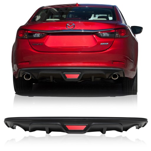 MAZDA 6 III GJ 2014-2018 СЕДАН ДИФУЗОР ЗАДНЬОГО БАМПЕРА СПІДНИЦЯ