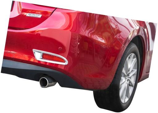 MAZDA 6 ДЕКОРАТИВНЫЕ ГАЛОГЕННЫЕ НАКЛАДКИ СЗАДИ 2017+