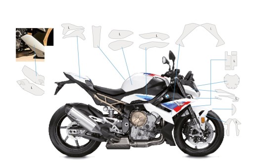 35982-000 - MB захисна плівка Wunderlich для BMW S1000R [21 -]