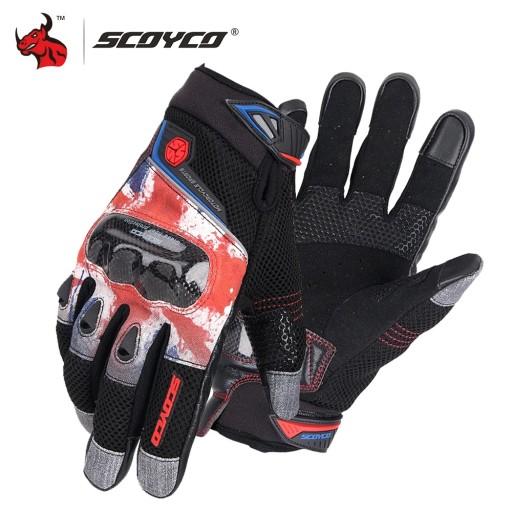 Мотоциклетні рукавички MC47 Red Style, розмір XL