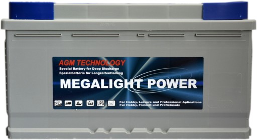 100ah - MEGALIGHT Power 12V 100AH P AGM