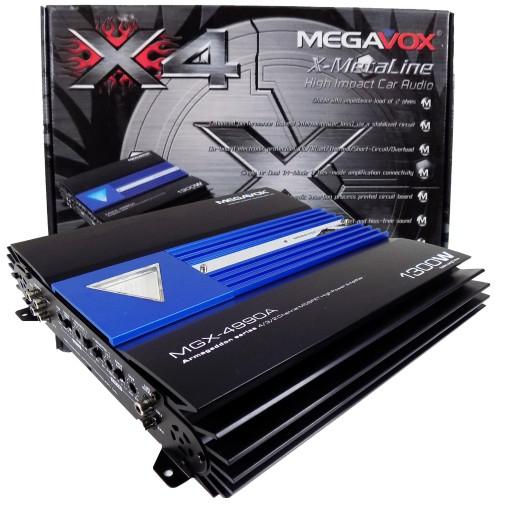 MEGAVOX АВТОМОБИЛЬНЫЙ УСИЛИТЕЛЬ 1300W MOSFET КАБЕЛИ