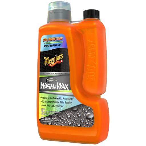 MEGUIAR'S Hybrid Ceramic Wash&Wax 1,65л Двухкомпонентный шампунь с SiO2