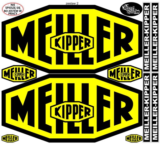 Набір наклейок MEILLER KIPPER, розмір XL