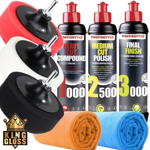 MENZERNA НАБОР ЛАКОВ ДЛЯ ПОЛИРОВКИ ЛАКА + КОЛОДКИ