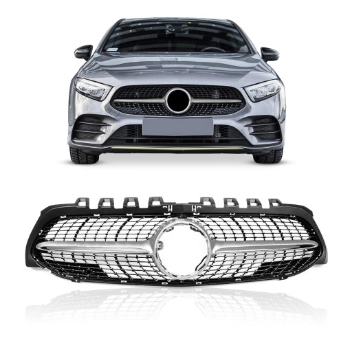 MERCEDES A-CLASS W177 2018 DIAMOND SILVER Решітка