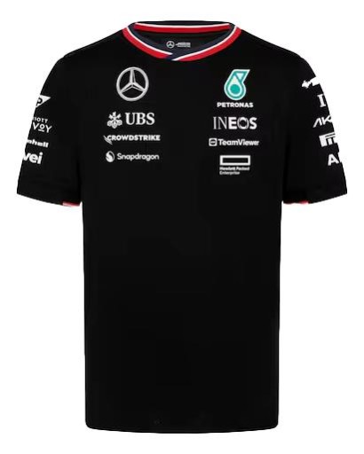 Мужская футболка XL MERCEDES-BENZ AMG F1 черная OE