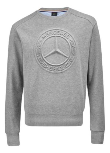 Толстовка MERCEDES Grey, длинный рукав, унисекс, размер S