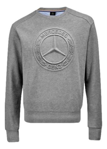 Толстовка MERCEDES Grey, длинные рукава, унисекс, размер XL