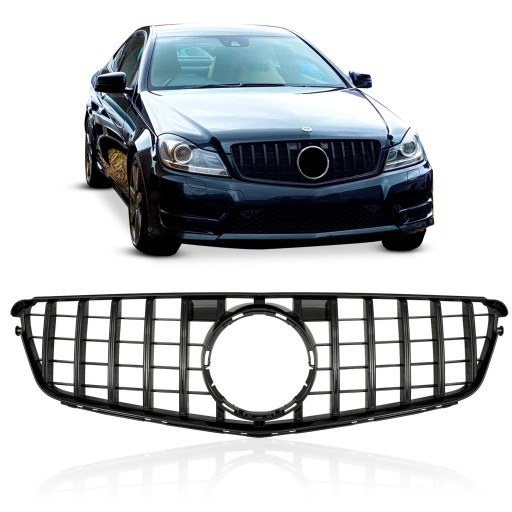 MERCEDES C-CLASS W204 2007-2014 GT PANAMERICANA Решітка ЧОРНА