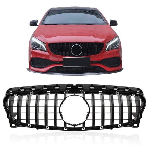 MERCEDES CLA W117 2017-2019 ПІСЛЯ ФЕЙСЛІФТИНГУ GT PANAMERICANA Решітка ЧОРНА