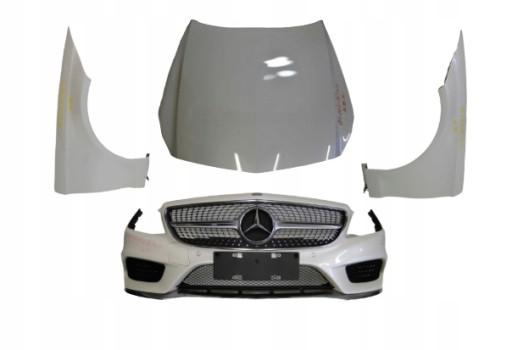 A2188850300 A2188800057 - MERCEDES CLS 218 AMG LIFT MASK ПЕРЕДНИЙ БАМПЕР КРИЛА БІЛИЙ 799