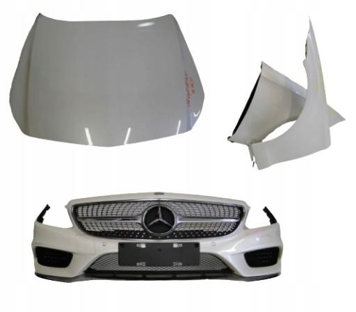 A2188850300 A2188800057 - MERCEDES CLS 218 AMG LIFT MASK ПЕРЕДНИЙ БАМПЕР КРИЛА БІЛИЙ 799