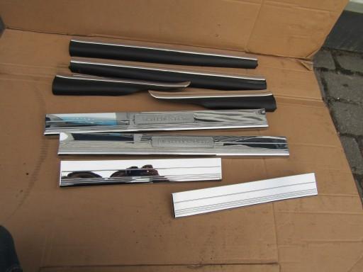 MERCEDES CLS W219 хромована накладка на поріг x8