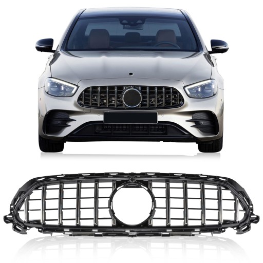 MERCEDES E-CLASS W213 AMG 2020+ ПІСЛЯ ПІДНЯТТЯ З КАМЕРОЮ GT PANAMERICANA решітка