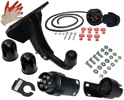 MERCEDES G-CLASS W461 W462 W463 1990-2018 G-KL БУКСИРУВАЛЬНИЙ ГАК + ПРОВОД 7PIN13P