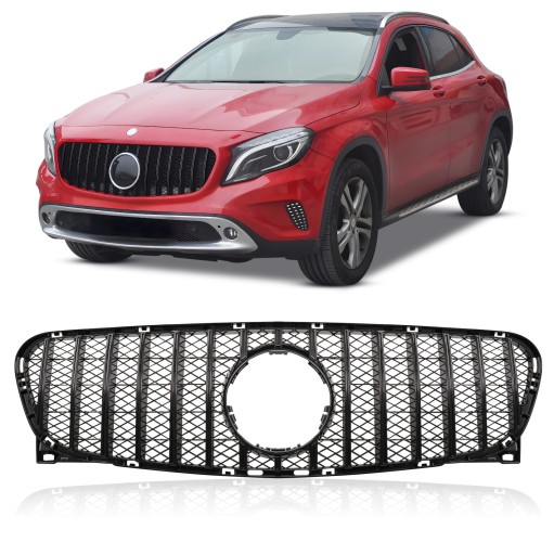 MERCEDES GLA X156 14-16 GT Решетка ЧЕРНАЯ