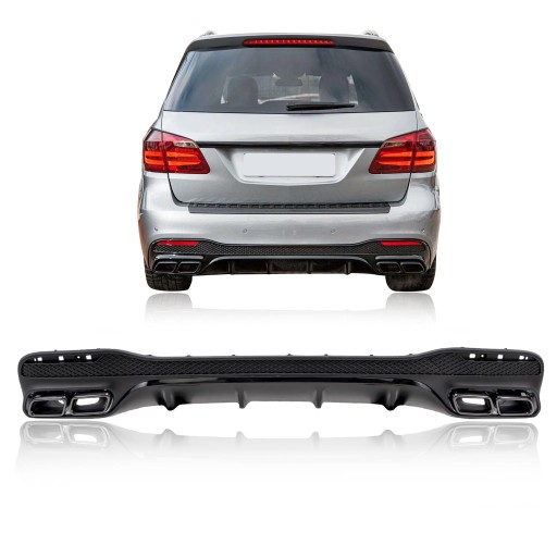 MERCEDES GLE W166 2015-2019 КОМПЛЕКТ ЗАДНЕГО ДИФФУЗОРА ДЛЯ AMG GLE63
