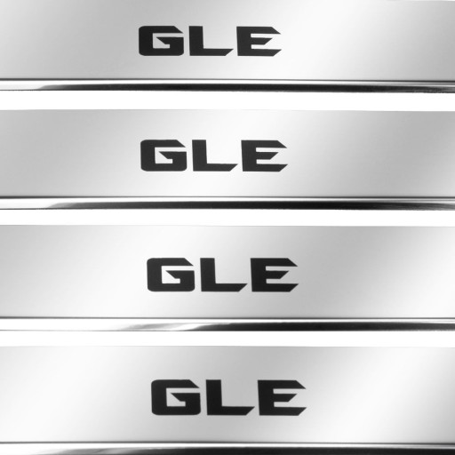 MERCEDES GLE W166 Накладки на пороги з нержавіючої сталі 304. Порошкова обробка