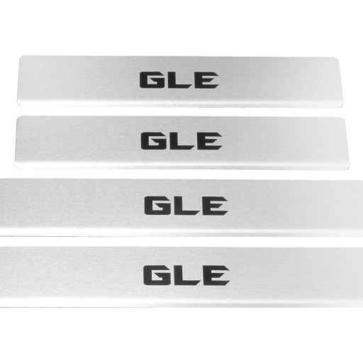 MERCEDES GLE W166 Накладки на пороги з нержавіючої сталі 304, чорні, матові