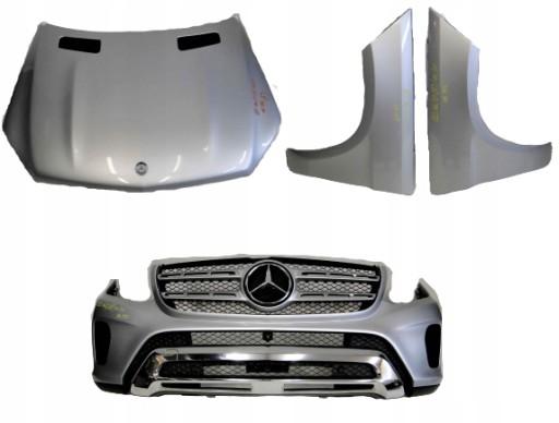 A1668851838 A1668800557 - MERCEDES GLS X166 166 КАПОТ ПЕРЕДНИЙ БАМПЕР КРИЛА ПЕРЕДНІ Срібні 775