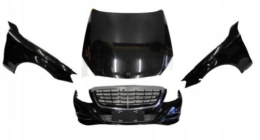 A2228800247 A2228800118 - MERCEDES S CLASS W222 222 ДО ПІДНІМУ КАПОТ ПЕРЕДНИЙ БАМПЕР КРИЛА 197