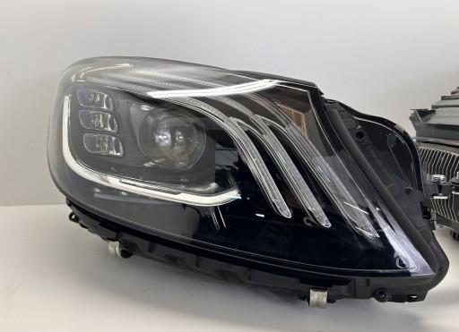 MERCEDES S KLASA W222 LIFT LAMPA PRAWA LEWA FULL LED MULTIBEAM A2229067703, A2229067803 - MERCEDES S CLASS W222 ЛІХТАР ПІДЙОМНИК ПРАВИЙ МНОГОСВІТЛ