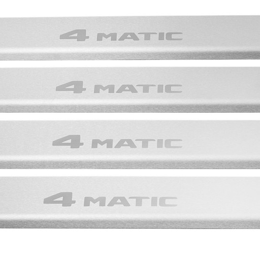 MERCEDES S W222 4MATIC Накладки на пороги, матові, нерж.