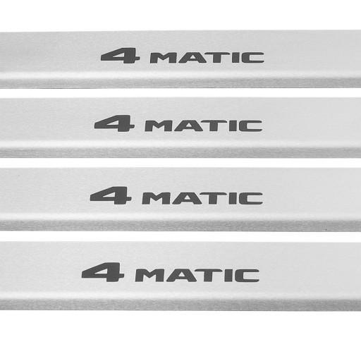 MERCEDES S W222 4MATIC Накладки на пороги з нержавіючої сталі 304 Написи k