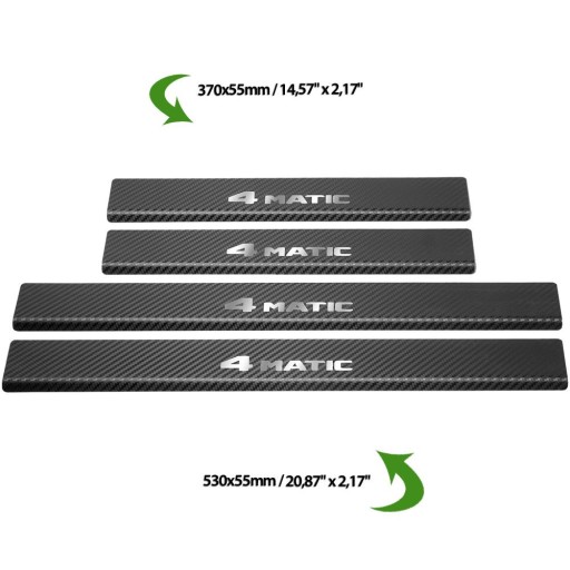 MERCEDES S W222 Накладки на пороги з нержавіючої сталі 4MATIC 304 Готові