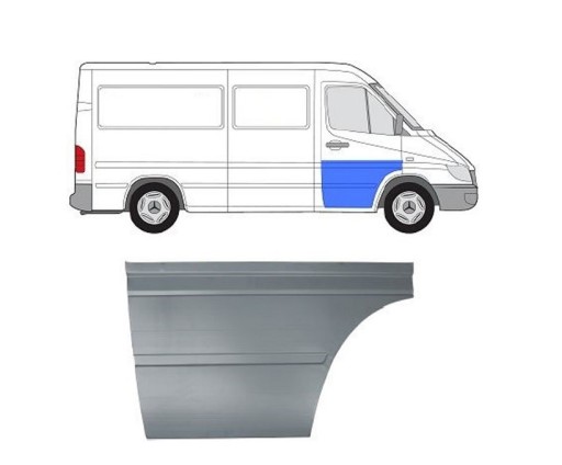 PBZ88020AR - MERCEDES SPRINTER 02.95 - 02.00 НИЖНЯЯ ЧАСТЬ ДВЕРИ