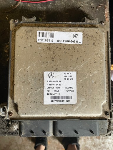 A6519000601 - MERCEDES SPRINTER 906 A651 КОНТРОЛЕР ДВИГУНА A6519000601