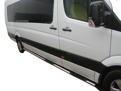 MERCEDES SPRINTER VW CRAFTER MAXI L3 L4 БОКОВІ ТРУБИ НЕРЖАВІЮЧА СТАЛЬ